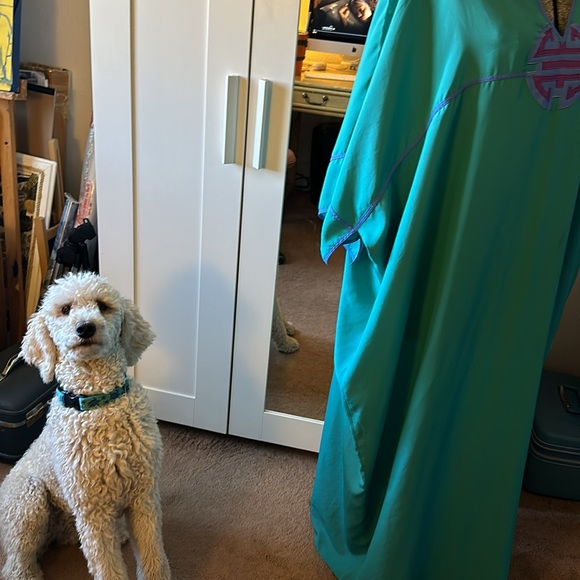 Bill Tice for Saks Fifth Avenue 1970’s Asian Inspired Caftan Very Good Vintage - Picture 4 of 17